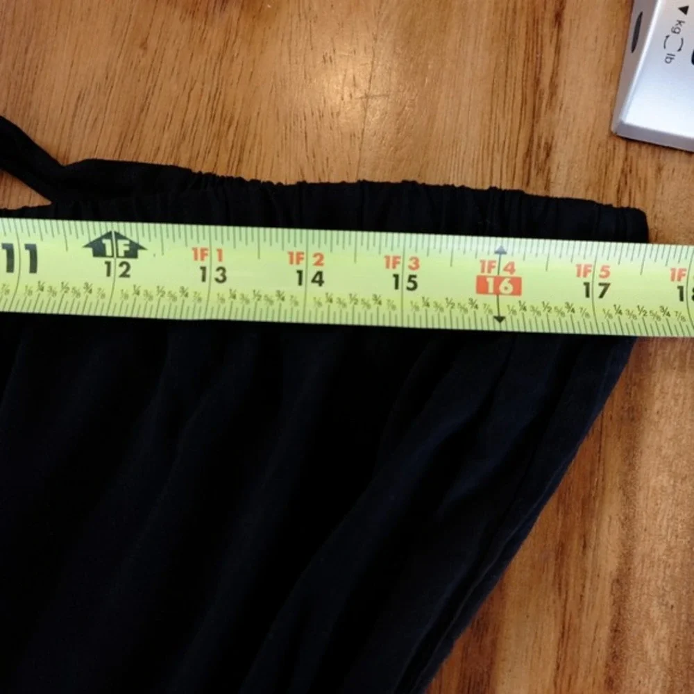 NWT ASOS Romper Sz 6‎ Black Bandeau Tie Open Back Strapless Beach Coverup Retro - Picture 7 of 10